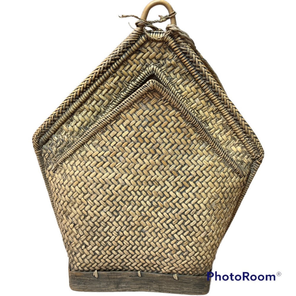 Woven Tan Backpack - Picture 2 of 10